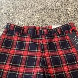 Tommy Hilfiger Men's Plaid Pants in Red and Blue